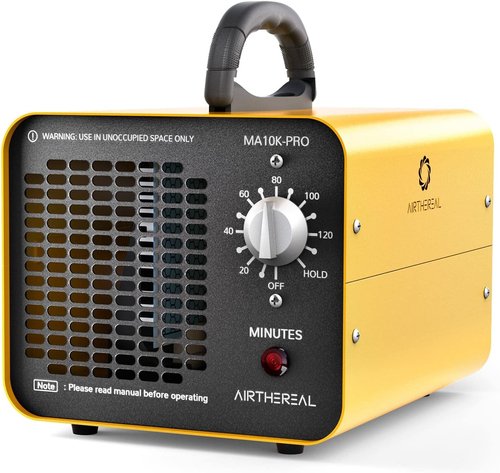 Airthereal MA10K-PRO Ozone Generator - High Capacity Odor Eliminator for 3500+ Sq Ft | Yellow Home Ionizer
