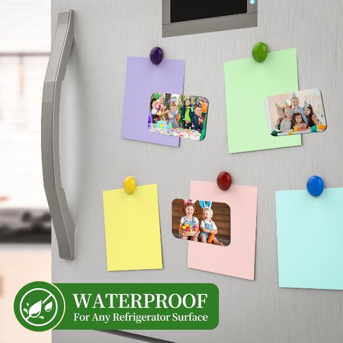 240 Pcs 2.8 x 2 Inch Thick Sublimation Blank Refrigerator Magnets Blanks Sublimation Magnet with 120 Pcs Fridge Magnets,120 Pcs Larger Square Blanks for Kitchen Microwave Oven Office