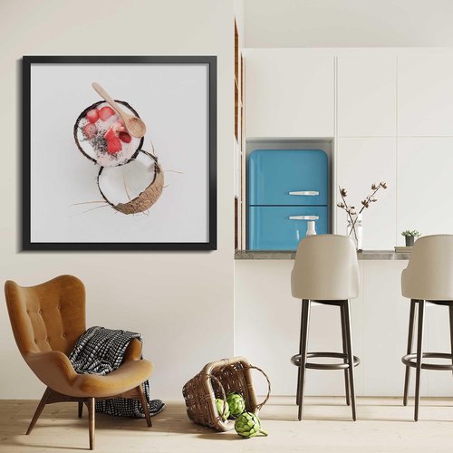 LaVie Home 30x30 Black Picture Frame - Modern Horizontal Wall Display for Special Occasions
