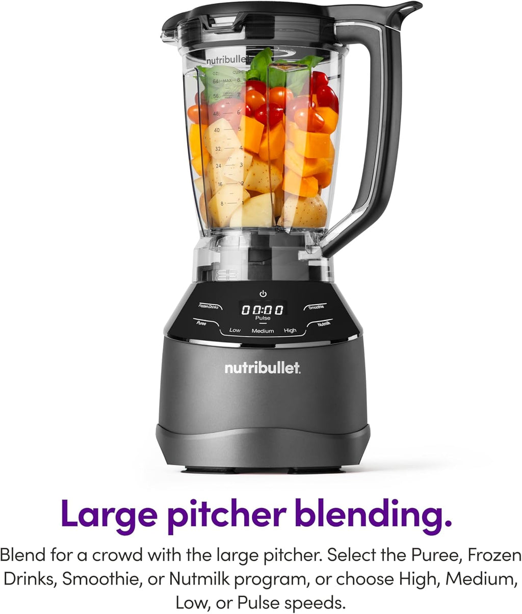 Nutribullet Triple Prep System - Versatile Kitchen Blender with 3 Containers | Black