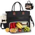 LOVEVOOK Lunch Tote Bag for Women, 3 in 1 Work Bag with Insulated Lunch Compartment, Laptop Bag with Large Cup Holder for Office, College, Casual,Teacher,Nurse