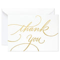 Hallmark Thank You Cards, Gold Foil Script (100 Thank You Notes with Envelopes) for Wedding, Baby Shower, Bridal Shower, Graduation