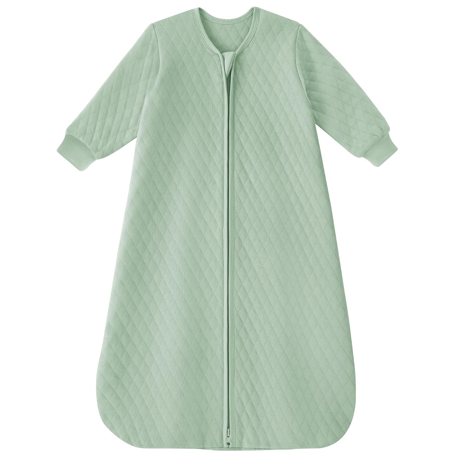 Yoofoss Baby Sleep Sack - Organic Cotton 1.0 Tog Long Sleeve Wearable Blanket | 0-6 Months, 2-Way Zipper