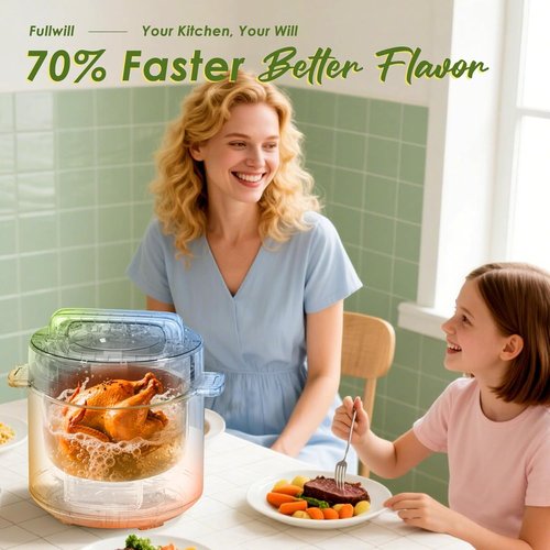 Fullwill 9-in-1 Electric Pressure Cooker - 2026 Upgrade with 12 Presets, Nonstick 6-Quart Pot