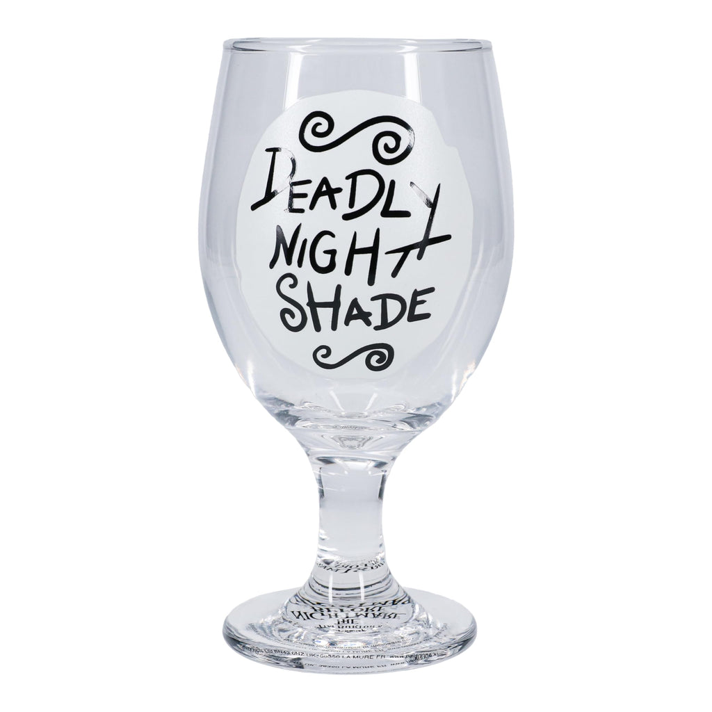 Paladone Nightmare Before Christmas Glow in The Dark Glass - Officially Licensed Deadly Nightshade Cup for Halloween and Jack Skellington Fans, 350ml (11.8 fl oz)
