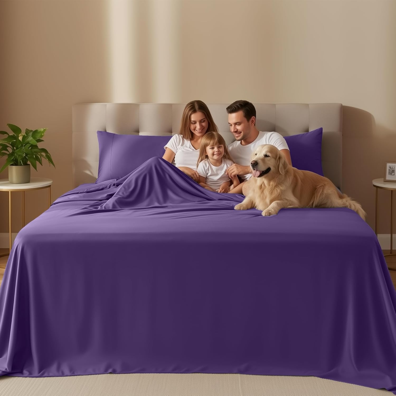 Utopia Bedding Twin Sheet Set - Soft & Breathable Microfiber, 3-Piece Bed Sheets for Twin Size Bed | Oeko-Tex Certified (Egg Plant)