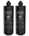Waterdrop RF10-UF 0.01 Micron Replacement Filter Cartridge For 10UA/10UA-UF/10UB/10UB-UF Under Sink Water Filter, 11K Gallons High Capacity（𝐍𝐨𝐭 𝐜𝐨𝐦𝐩𝐚𝐭𝐢𝐛𝐥𝐞 𝐰𝐢𝐭𝐡 𝐓𝐒𝐀-𝐔𝐅)，2 Pack