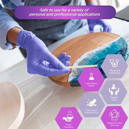 MED PRIDE Nitrile Exam 300 Count Gloves, Blue Disposable Exam Gloves, Powder-Free Latex-Free, Medical Grade (Medium)