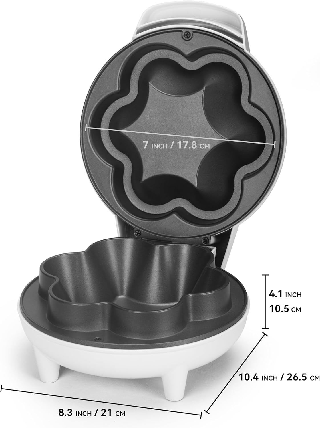 SurgarWhisk Tortilla Bowl Maker - Taco Shell Mold for Perfect Baked Taco Bowls | 7-Inch White