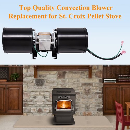 Criditpid Replacement 80P20003-R Convection Blower Fan for St Croix Afton Bay, Auburn, Hastings Pellet Stoves.