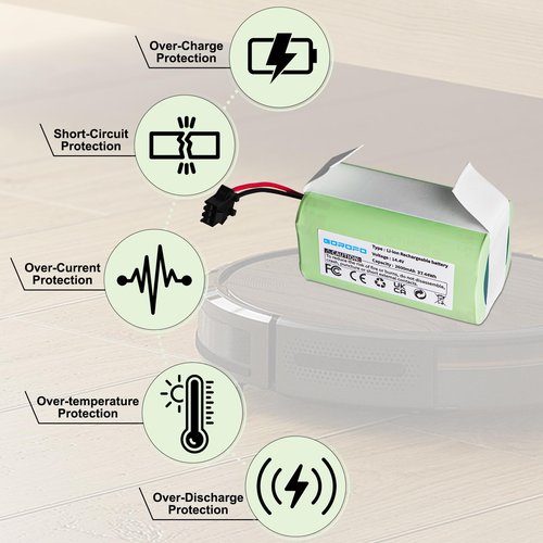 GOROFO N79S N79 DN622 Vacuum Cleaner Battery for N79S N79 DN622 500 & RoboVac 11 11S 11S MAX 11C 12 15C 15CMAX 15T 15MAX 25C 30C 30 35C G30 G32PRO G10 Hybrid
