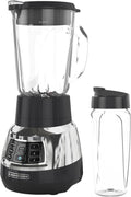 Black+Decker Quiet Blender - 6-Cup Glass Jar, 3 Speeds & Serrated Blade Technology, 900W