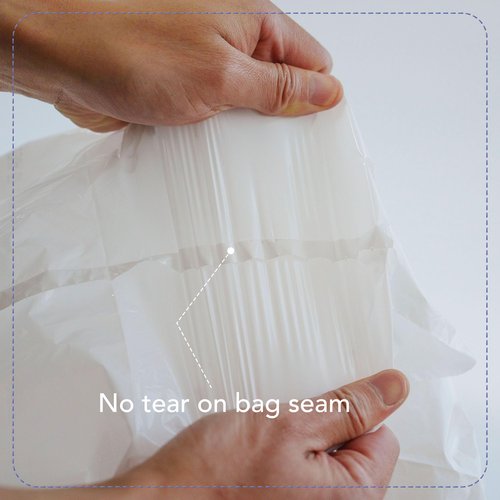 Emergiene 13 Gallon Drawstring Trash Bags, Lavender Scented 200 Count Tall Kichen Garbage Bags, Pre-Separated, Odor Control, Ultra Strong, Leakproof, Sturdy, White