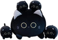 Gudisi Black Cat Plush Stuffed Animals with 4 Kitties Plushies,16" Soft Jumbo Pillow Gifts for Kids Him Her Girlfriend Boyfriend