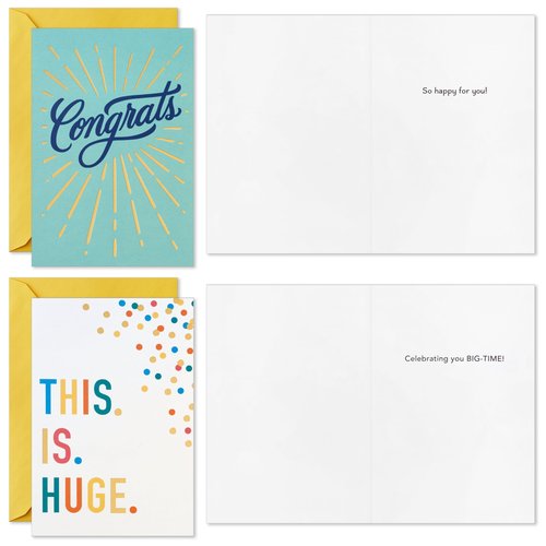 Hallmark Assorted Congratulations Cards (24 Cards with Envelopes) for Graduations, Promotions, Engagements, New Jobs, Baby Announcements