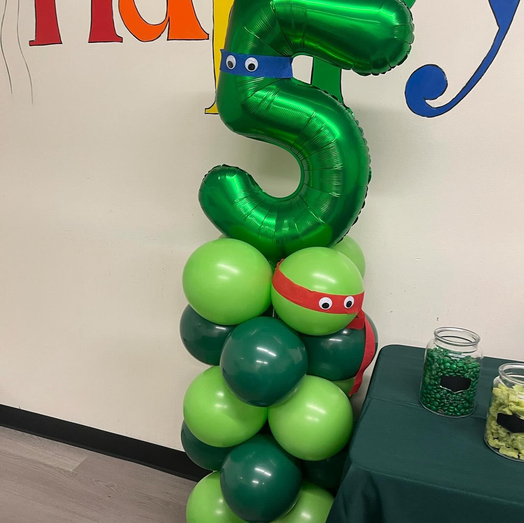 Number 5 Balloon by [Brand Name] - 40 Inch Dark Green Giant Foil Balloon for 5th Birthday Party Decorations