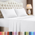 Utopia Bedding Queen Size Sheet Set - Soft, Breathable Microfiber | 4-Piece in White, Oeko-Tex Certified