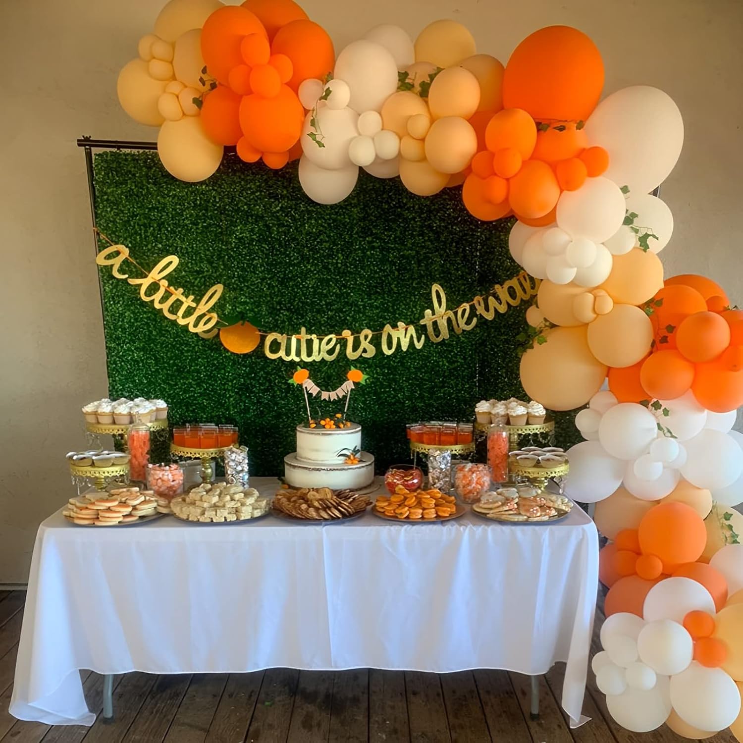 Voircoloria 105pcs Orange Balloons - 12 Inch Latex Party Balloons for Birthdays & Baby Showers