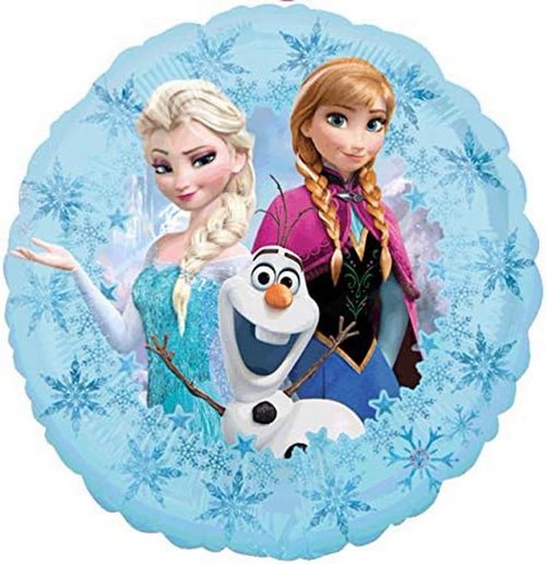 Anagram Frozen Elsa Anna and Olaf Party Supplies 8pc Birthday Balloon Decorations, BQ_4225