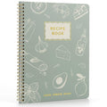 Elegant Recipe Book for 100+ Cherished Meals - Spacious 8.25 x 10" Notebook to Write In Your Own Recipes - Beautiful Blank Cookbook for Seamless Homemade Dish Planning