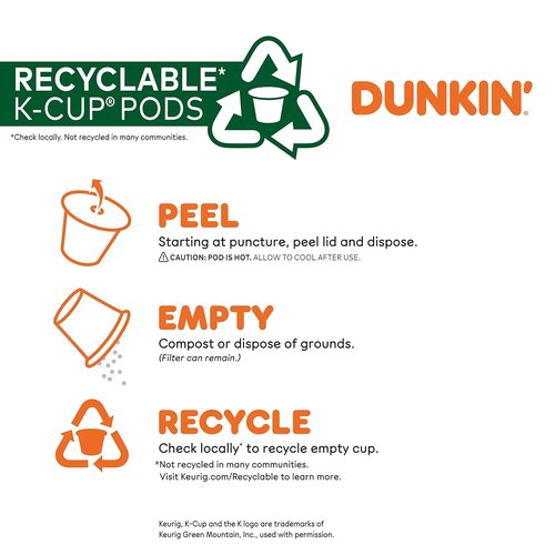 Dunkin' Original Blend Coffee - Medium Roast K-Cup Pods | 22 Count Boxes (Pack of 4)