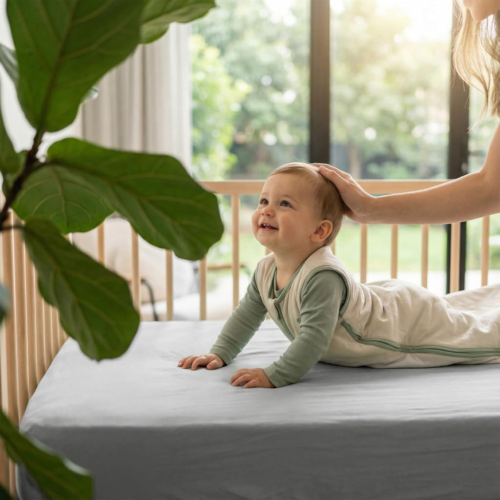 Regine Switzerland Baby Crib Sheets - Soft Fitted 2-Pack for Boys & Girls | Breathable 28x52x8in