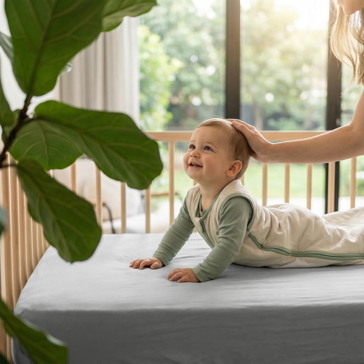 Regine Switzerland Baby Crib Sheets - Soft Fitted 2-Pack for Boys & Girls | Breathable 28x52x8in