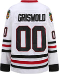 PSOOO Griswold #00 Movie Hockey Jersey - Stitched Letters & Numbers | Sizes S-XXXL