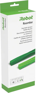 iRobot Roomba S Series Replacement Dual Multi-Surface Rubber Brushes - Authentic Green Parts