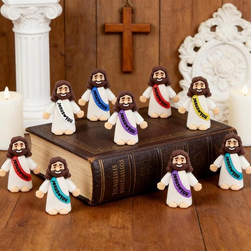 Little Jesus Figurines - 36 Pack Mini Jesus Figures for Church Events | Perfect Easter & Christmas Gifts