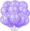 Skylety Snowflake Balloons - 40 Pack Transparent Latex for Christmas & Winter Parties | Macaron Purple