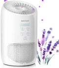Slevoo Air Purifiers for Bedroom Pets in Home, 2025 New Upgrade H13 True HEPA Air Purifier with Fragrance Sponge, Effectively Gether Fine Particles, Smoke, Pet Dander, Odors, White