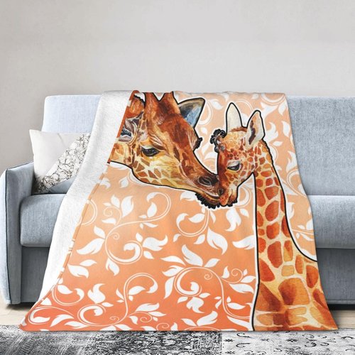 Homieblanket Giraffe Blanket for Boys Girls, Cute Giraffe Themed Design Printed Throw Blankets for Kids Lap, Chair Sofa, Warm Soft Cozy Blanket, 40"x 50"