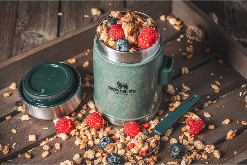STANLEY Classic Food Jar - Vacuum Insulated Container with Wide Mouth Screw-On Lid | BPA-Free Stainless Steel
