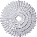 Ekena Millwork CM24EN Eryn Ceiling Medallion, 24 3/4"OD x 3 1/4"ID x 1 7/8"P (Fits Canopies up to 4"), Factory Primed