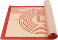 Skiennix Extra Thick Silicone Pastry Mat - Large Non-Stick Baking Mat with Measurements | 16"x24", Red