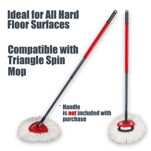 7 Pack Mop Head Replacement for O Cedar: Spin Mop Refill Compatible with Ocedar - Microfiber Replace Heads and Tile Marble Grout Scrubber Bristle for O'ceda