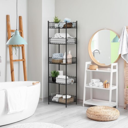 OYEAL Soda Can Organizer for Pantry 5 Tier Water Bottle Organizer Holder for Tumbler Travel Mug Cup, Freestanding Can Storage Organizer for Pantry Kitchen Living Room Organization