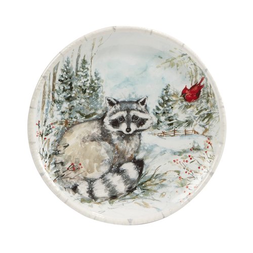 Winter’s Walk Set of 4 Ceramic Dessert Plates – Serve cakes, pies, or sweet treats on these charming woodland dessert plates that capture the peaceful spirit of a snowy forest scene