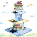 Lukinuo Blue Dog Birthday Party Cake Stand 3 Tier Blue Dog Theme Cupcake Stand Dessert Tower Holder for Baby Shower Birthday Cake Table Dessert Tower Decorations ﻿