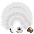 200 Pcs Espresso Coffee Capsules Foil Seals - 37mm Aluminum Espresso Lids Foil Seals Stickers Compatible with Nespresso Original Line Machines, Reusable Capsule Seals for Refillable Coffee Pods