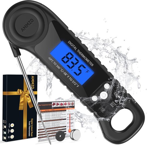AMMZO Digital Meat Thermometer - Instant Read Cooking & Grilling Tool | Perfect Kitchen Gadget Gift
