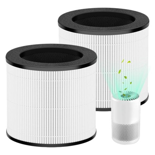 CHAMONNY Cayman 608/320 Filter Replcement, Compatible with Okaysou(Oksou) Cayman 608/320 Air Purifier, 3-in-1 H13 True HEPA Filter and Activated Carbon Filter, 2 Pack