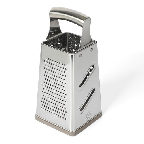 Martha Stewart Sprucedale 9.5-Inch Stainless Steel 4-Sided Box Grater – Durable Kitchen Cheese and Food Grater with Multiple Grating Surfaces