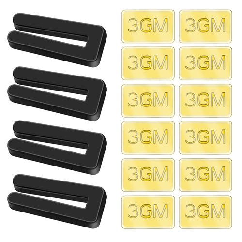 16 PCS Ceiling Fan Blade Balancing Kit, 4 Set Ceiling Fan Balancing Kit Including 4 pcs Plastic Fan Balancing Clips and 12 pcs Metal Self-Adhesive 3G Weight for Ceiling Fan Weight Balancing