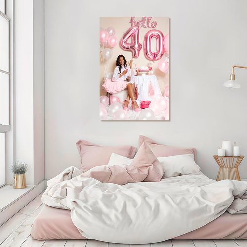 JIMUJIA Custom Canvas Art Print - Personalized Unframed Wall Decor | 27"x40" Custom Portrait for Home & Office