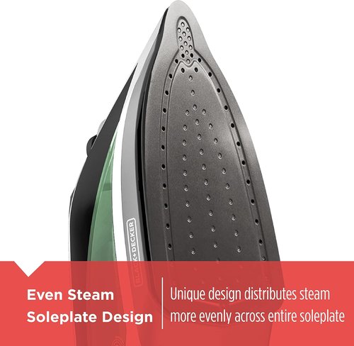 BLACK+DECKER Vitessa Advanced Steam Iron - Even Steam Nonstick Soleplate, Auto Shutoff, Green