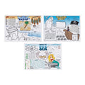 Hoffmaster 702088 Seashore Games Multipack Placemats with 3 Designs per Case, 10" Length x 14" Width (Pack of 1000)