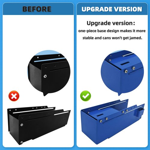 ITSKAGE Pneumatic Can Crusher with 6 Cans Design, Aluminum Can Crushers for Recycling, Can Smasher Simple and Fast Operation, Countertop Installation