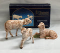 Fontanini by Roman Inc. | 3-Piece Sheep Family Set - Hand Sculpted Nativity Figures, 5" Tall